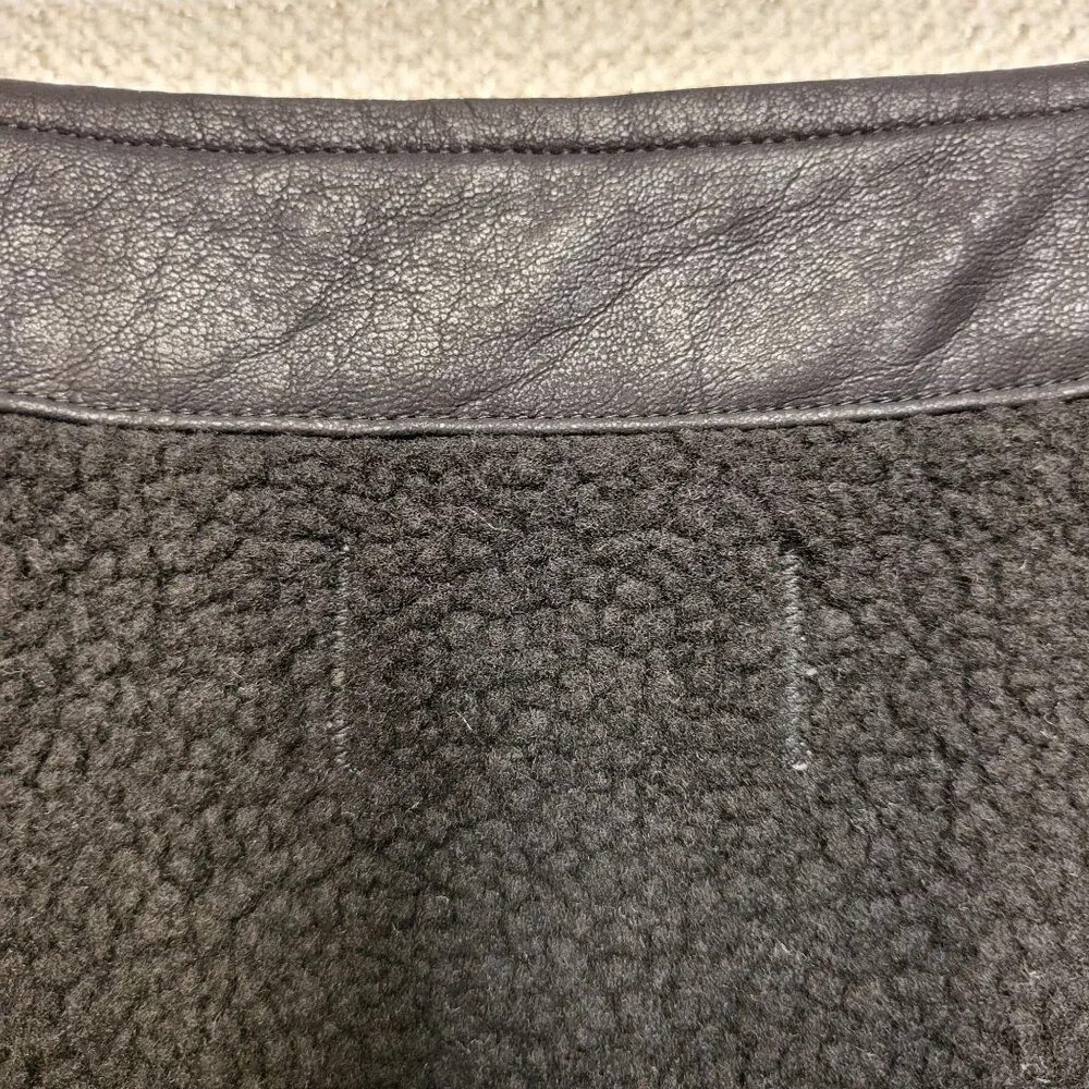 Women's Bonded Vegan leather Vest sherpa NWT Size XL Honor the Gift - Picture 13 of 15
